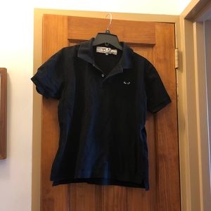 Comme des Garçon CDG PLAY black polo shirt - M